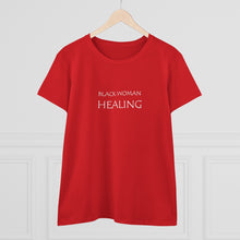 Load image into Gallery viewer, Black Woman Healing Midweight Cotton Tee