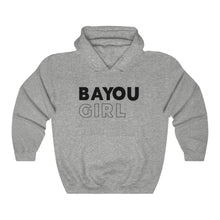 Load image into Gallery viewer, Bayou Girl Black Hooded Sweatshirt