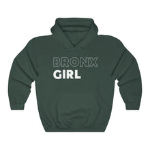 Load image into Gallery viewer, Bronx Girl White Hooded Sweatshirt