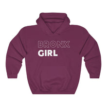 Load image into Gallery viewer, Bronx Girl White Hooded Sweatshirt