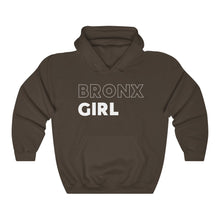Load image into Gallery viewer, Bronx Girl White Hooded Sweatshirt