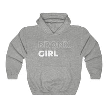 Load image into Gallery viewer, Bronx Girl White Hooded Sweatshirt