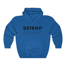 Load image into Gallery viewer, Detroit All-Day Black Hooded Sweatshirt