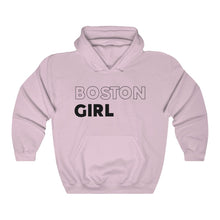 Load image into Gallery viewer, Boston Girl Black Hooded Sweatshirt
