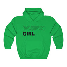 Load image into Gallery viewer, Boston Girl Black Hooded Sweatshirt