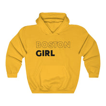 Load image into Gallery viewer, Boston Girl Black Hooded Sweatshirt