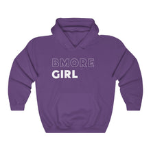 Load image into Gallery viewer, BMore Girl White Hooded Sweatshirt
