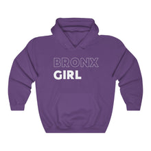 Load image into Gallery viewer, Bronx Girl White Hooded Sweatshirt