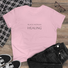 Load image into Gallery viewer, Black Woman Healing Midweight Cotton Tee