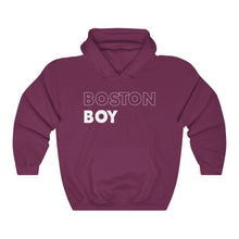 Load image into Gallery viewer, Boston Boy White Hooded Sweatshirt