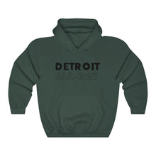 Load image into Gallery viewer, Detroit All-Day Black Hooded Sweatshirt