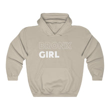 Load image into Gallery viewer, Bronx Girl White Hooded Sweatshirt
