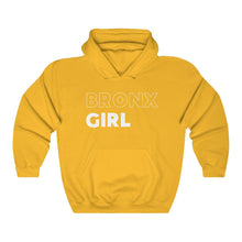 Load image into Gallery viewer, Bronx Girl White Hooded Sweatshirt