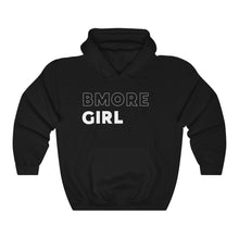 Load image into Gallery viewer, BMore Girl White Hooded Sweatshirt