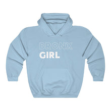 Load image into Gallery viewer, Bronx Girl White Hooded Sweatshirt