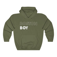 Load image into Gallery viewer, Boston Boy White Hooded Sweatshirt