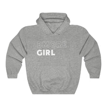 Load image into Gallery viewer, BMore Girl White Hooded Sweatshirt