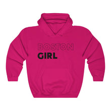 Load image into Gallery viewer, Boston Girl Black Hooded Sweatshirt