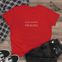 Load image into Gallery viewer, Black Woman Healing Midweight Cotton Tee