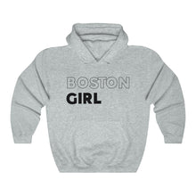 Load image into Gallery viewer, Boston Girl Black Hooded Sweatshirt