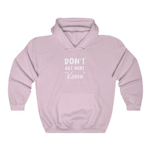 Load image into Gallery viewer, Don&#39;t Get Hurt &quot;Karen&quot; White Hooded Sweatshirt