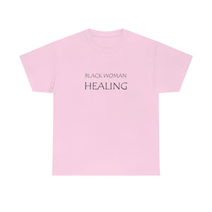 Black Woman Healing Unisex Heavy Cotton Tee