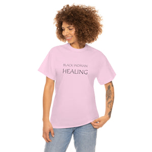 Black Woman Healing Unisex Heavy Cotton Tee