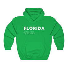 Load image into Gallery viewer, Florida Girl White Hooded Sweatshirt