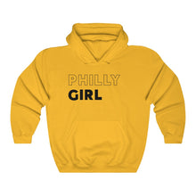 Load image into Gallery viewer, Philly Girl Black Hooded Sweatshirt