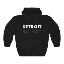 Load image into Gallery viewer, Detroit All-Day White Hooded Sweatshirt