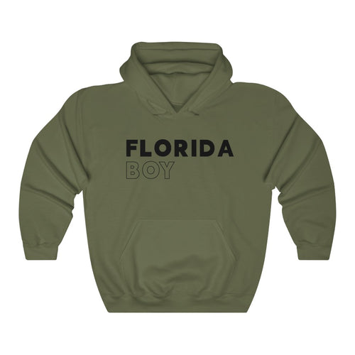 Florida Boy Black Hooded Sweatshirt