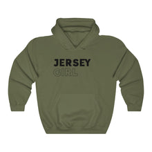 Load image into Gallery viewer, Jersey Girl Black Hooded Sweatshirt