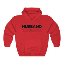 Load image into Gallery viewer, Husband Material Black Hooded Sweatshirt