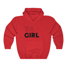 Load image into Gallery viewer, VA Girl Black Hooded Sweatshirt