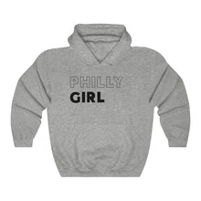 Load image into Gallery viewer, Philly Girl Black Hooded Sweatshirt