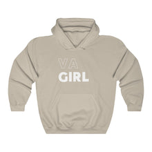 Load image into Gallery viewer, VA Girl White Hooded Sweatshirt