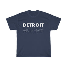 Load image into Gallery viewer, Detroit All-Day White Unisex Heavy Cotton Tee