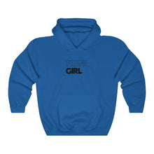 Load image into Gallery viewer, Trini Girl Black Hooded Sweatshirt