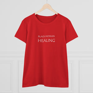 Black Woman Healing Midweight Cotton Tee