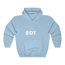 Load image into Gallery viewer, VA Boy White Hooded Sweatshirt