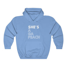 Load image into Gallery viewer, She's A GA Peach Unisex Heavy Blend™ Hooded Sweatshirt
