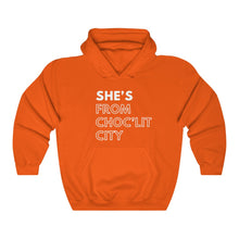 Load image into Gallery viewer, She's From Choc'Lit City Unisex Heavy Blend™ Hooded Sweatshirt
