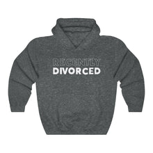 Load image into Gallery viewer, Recently Divorced White Hooded Sweatshirt