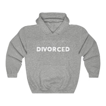 Load image into Gallery viewer, Recently Divorced White Hooded Sweatshirt