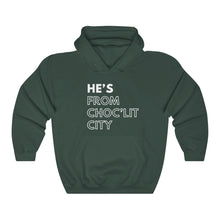 Load image into Gallery viewer, He's from Choc'Lit City Unisex Heavy Blend™ Hooded Sweatshirt