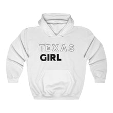 Load image into Gallery viewer, Texas Girl Black Hooded Sweatshirt