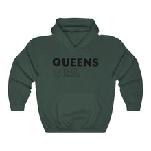 Load image into Gallery viewer, Queens Girl Black Hooded Sweatshirt