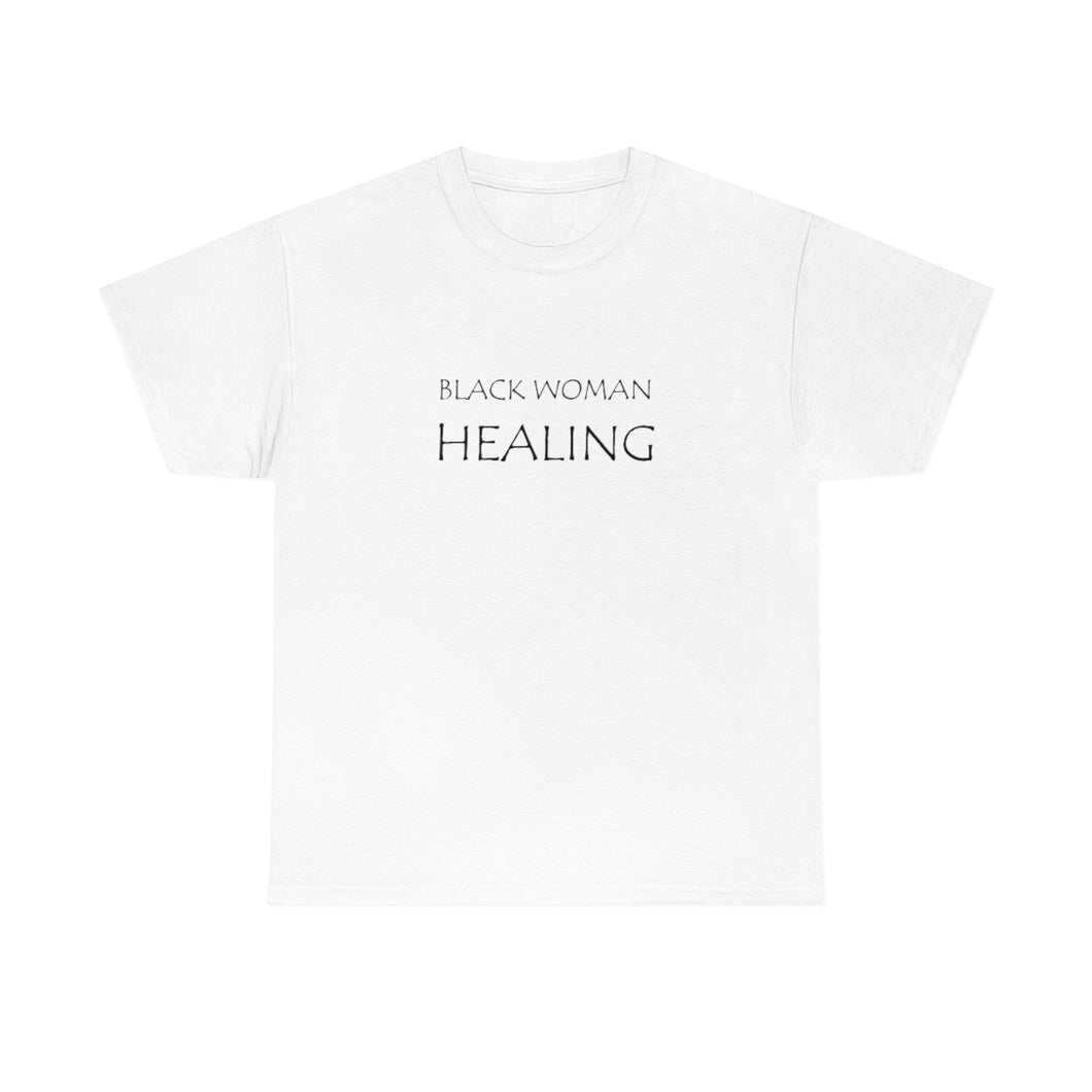 Black Woman Healing Unisex Heavy Cotton Tee