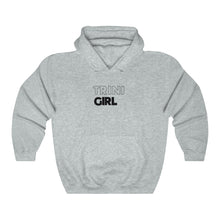 Load image into Gallery viewer, Trini Girl Black Hooded Sweatshirt
