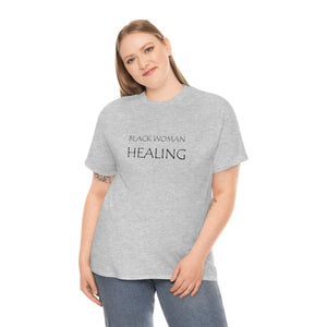Black Woman Healing Unisex Heavy Cotton Tee